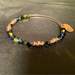 Alex & Ani gold and black bracelet